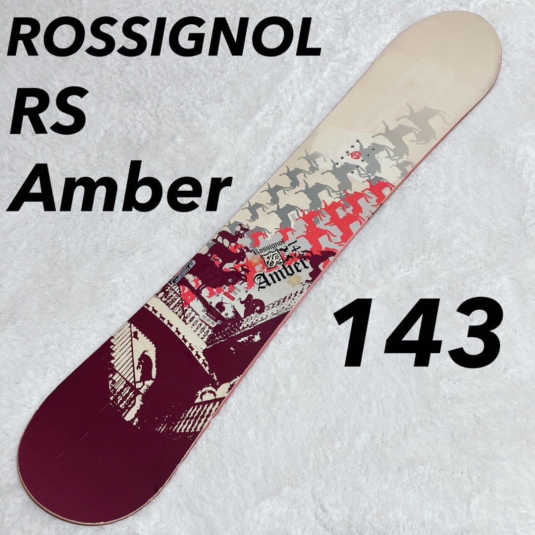 バートンROSSIGNOL 143cm ロシニョール パープル 紫 スノーボード 板
