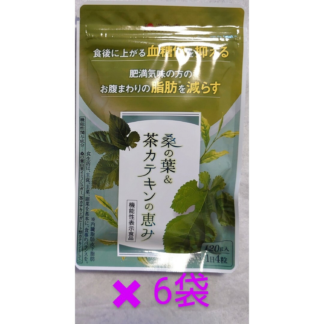 120粒入×6袋賞味期限和漢の森　桑の葉&茶カテキンの恵み 120粒入×6袋