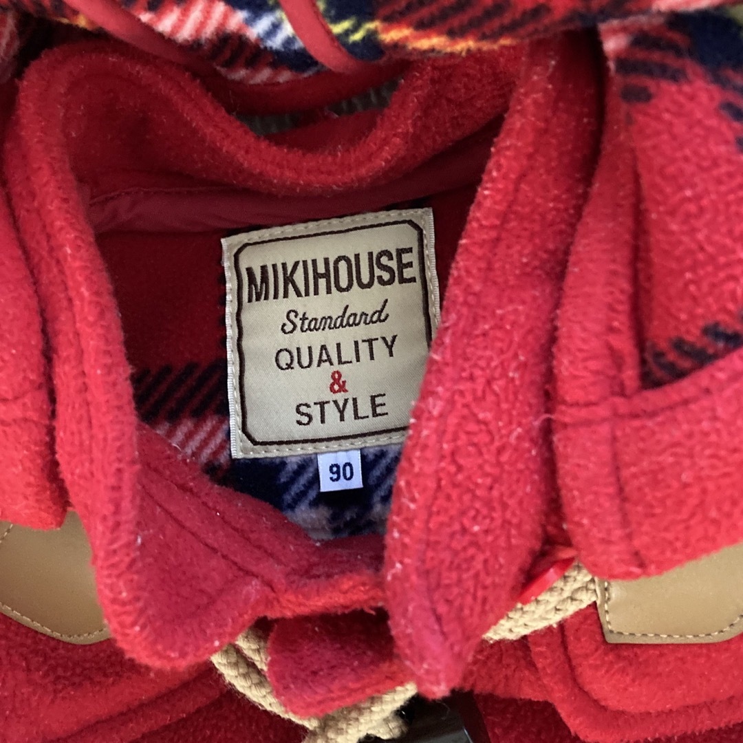 mikihouse(ミキハウス)の【再値下げ早い者勝ち！】ミキハウス　ダッフルコート　90 キッズ/ベビー/マタニティのキッズ服女の子用(90cm~)(コート)の商品写真