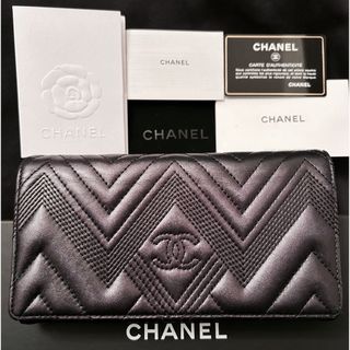 シャネル(CHANEL)の入手困難　美品　CHANEL シャネル　長財布　ブラック(財布)