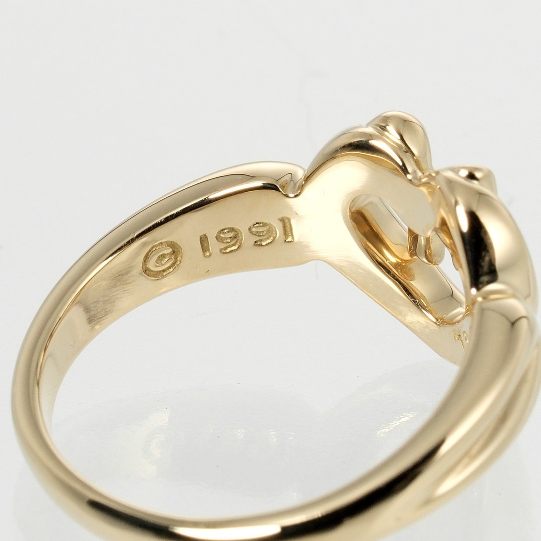リング(指輪)【TIFFANY&Co.】ティファニー ハートリボン 4.8g K18イエローゴールド 9号 レディース リング・指輪