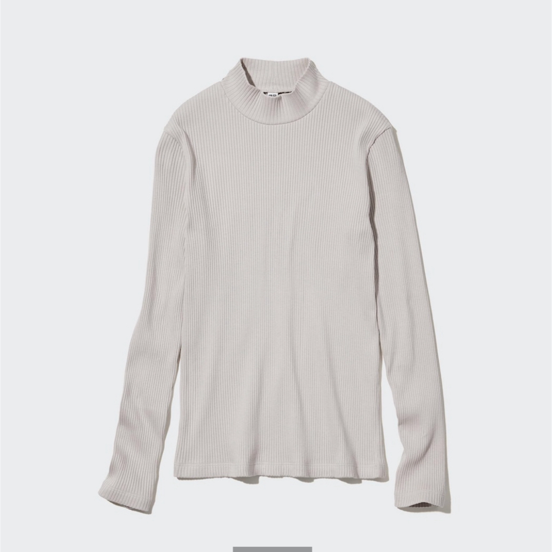 UNIQLO(ユニクロ)のUNIQLO リブハイネックT 長袖 レディースのトップス(カットソー(長袖/七分))の商品写真