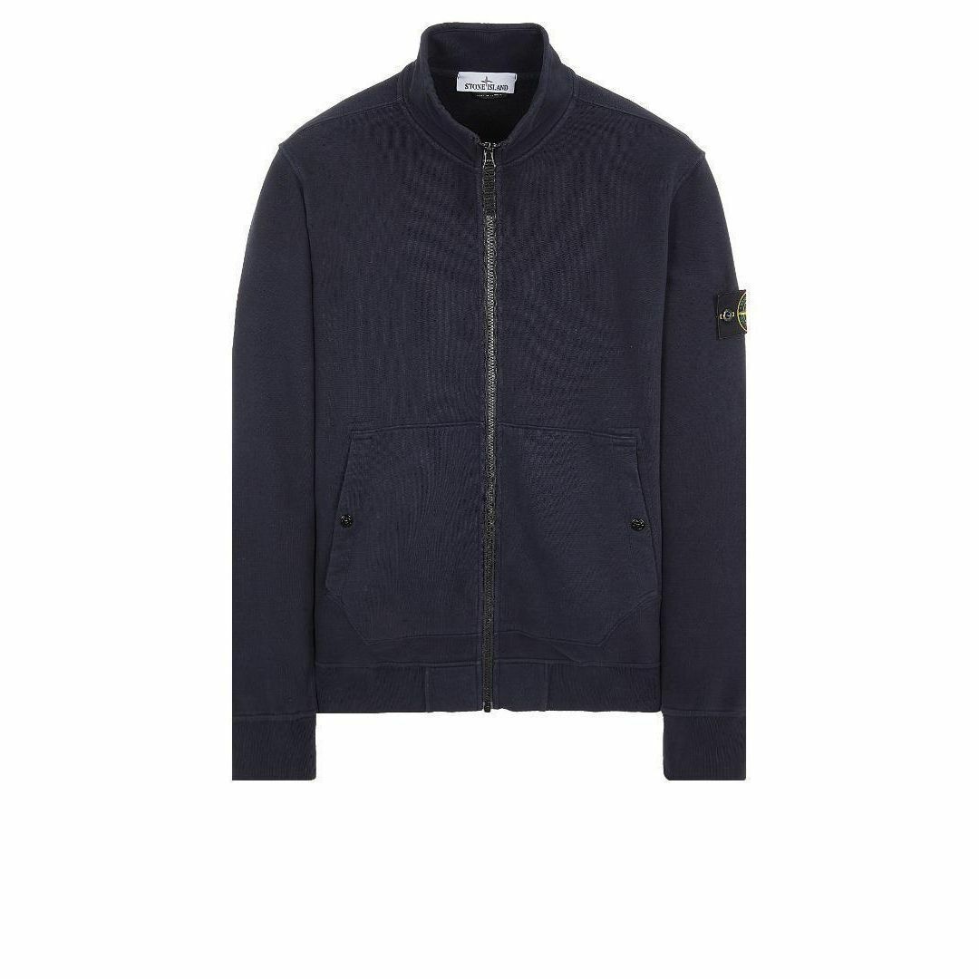 STONE ISLAND(ストーンアイランド)のストーンアイランド フルジップスウェット トレーナー ネイビー XLサイズ メンズのトップス(スウェット)の商品写真