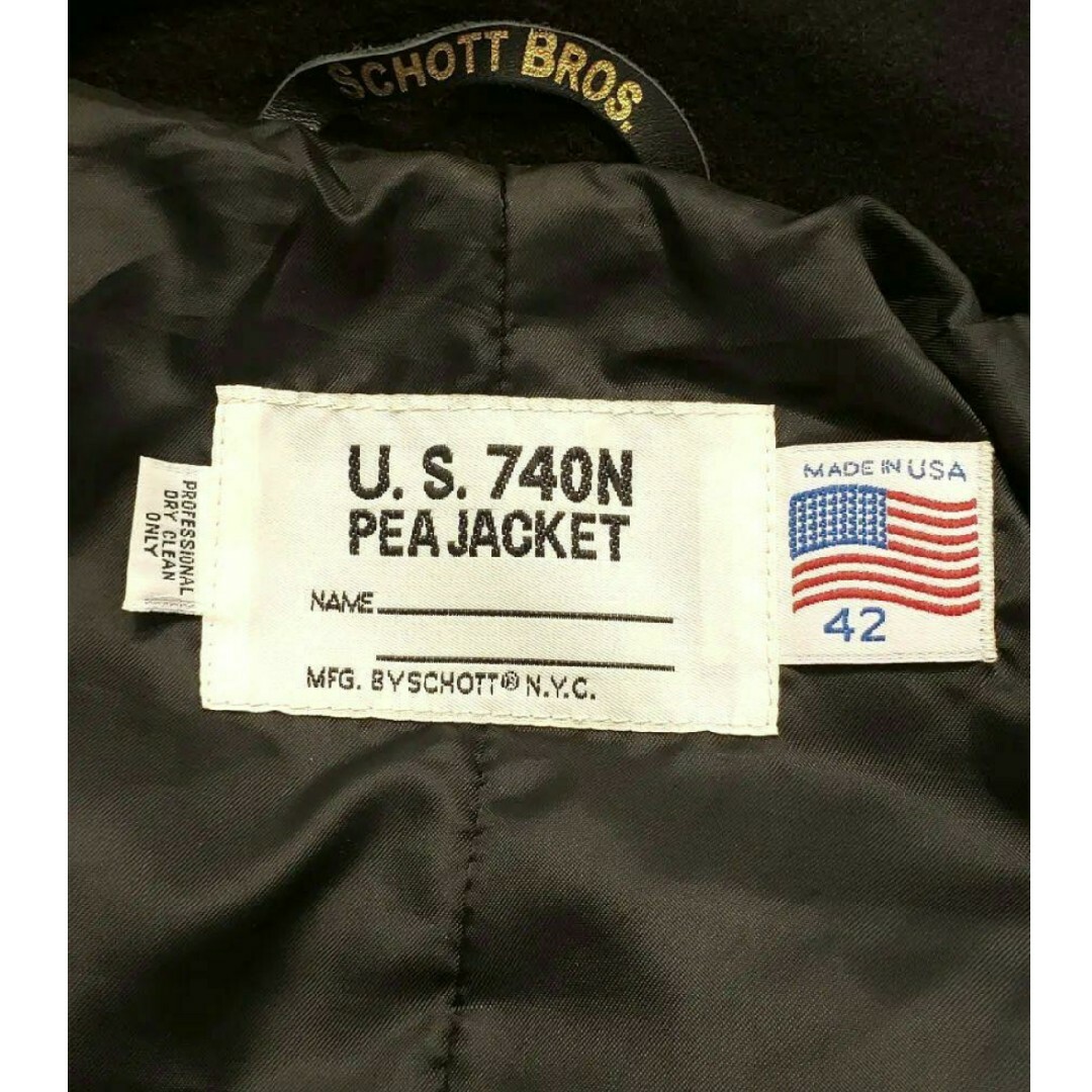 ショット Schott♠ピーコート 740N ◆ 定番モデル Pコート メンズのジャケット/アウター(ピーコート)の商品写真