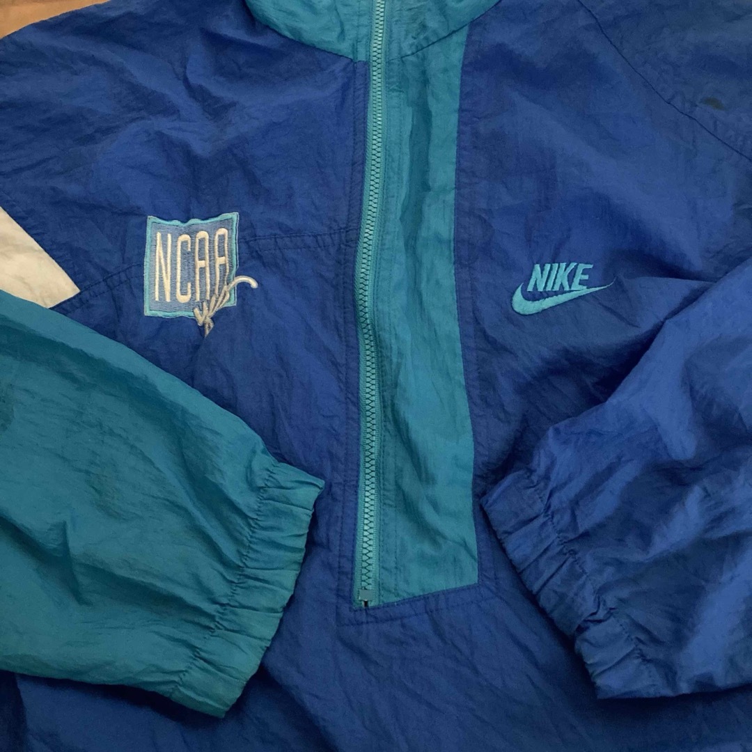 NIKE(ナイキ)の90s ナイキ プルオーバーナイロンジャケット ハーフジップ 刺繍 マルチカラー メンズのジャケット/アウター(ナイロンジャケット)の商品写真