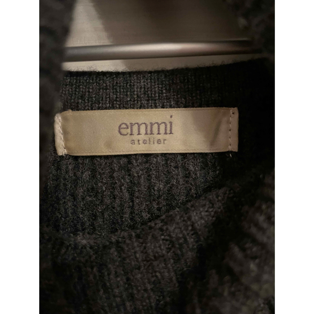 emmi atelier(エミアトリエ)のemmi atelier エミ アトリエ　ラムウール　ニットワンピース レディースのワンピース(ロングワンピース/マキシワンピース)の商品写真