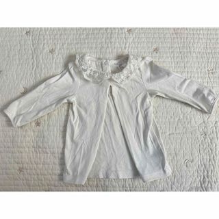 エイチアンドエム(H&M)のH&M 長袖Tシャツ　70 ベビー　トップス　 カットソー　レース襟 ベビー服　(シャツ/カットソー)