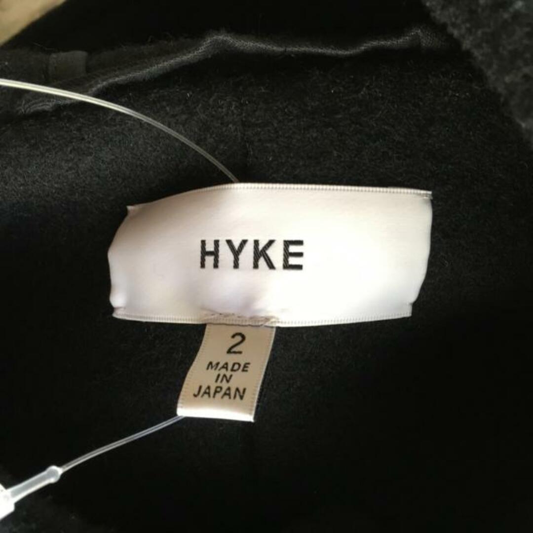 HYKE - ハイク ダッフルコート サイズ2 M - 黒の通販 by ブランディア