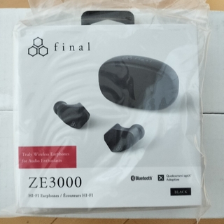 ファイナル(final)のfinal ZE3000 ブラック フルワイヤレスイヤホン 新品未開封品(その他)