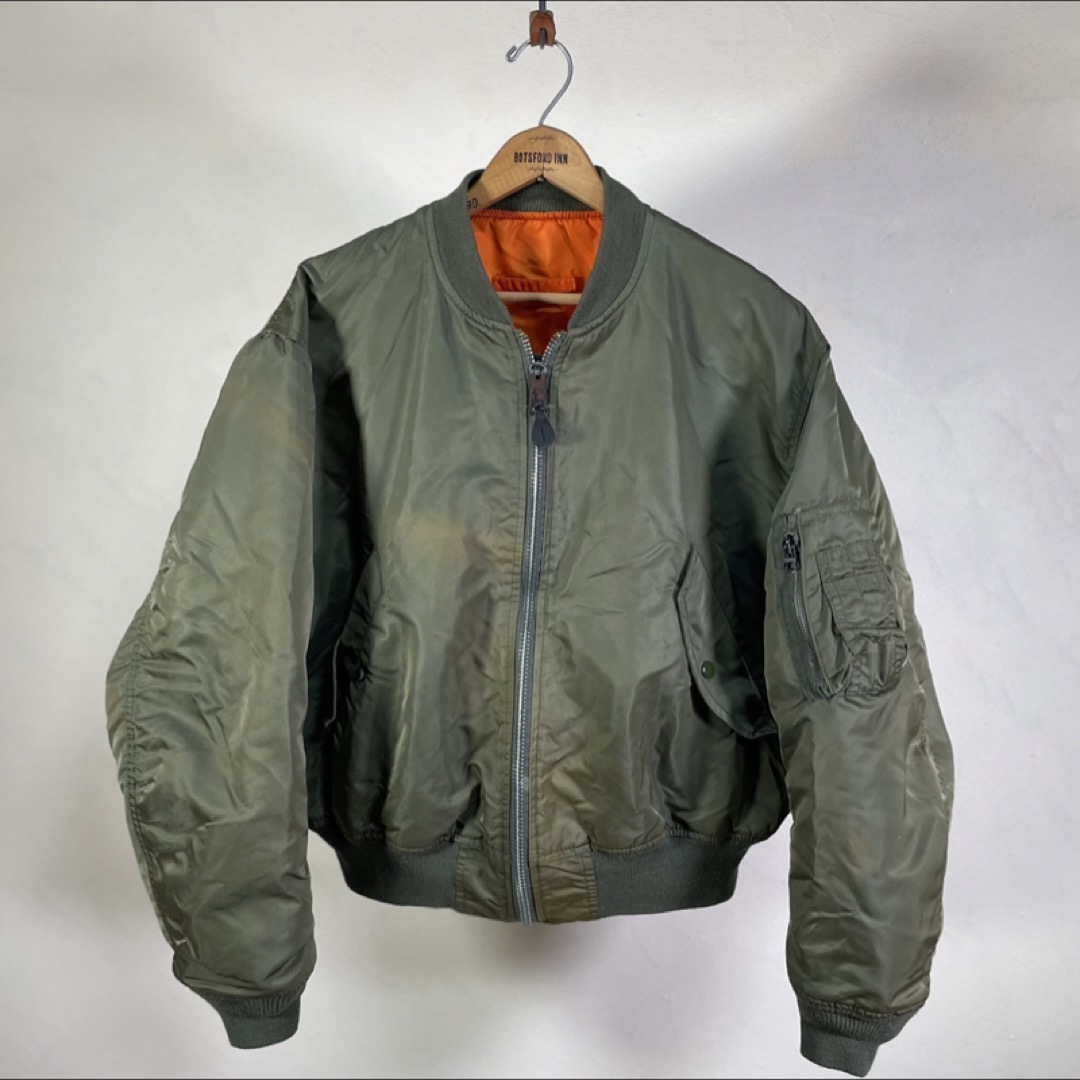 メンズ80s USA製 size  L USAF MA-1 フライトジャケット