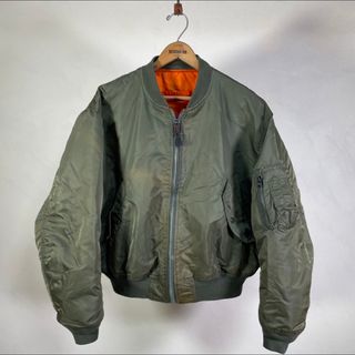 ミリタリー(MILITARY)の80s USA製 size  L USAF MA-1 フライトジャケット(フライトジャケット)