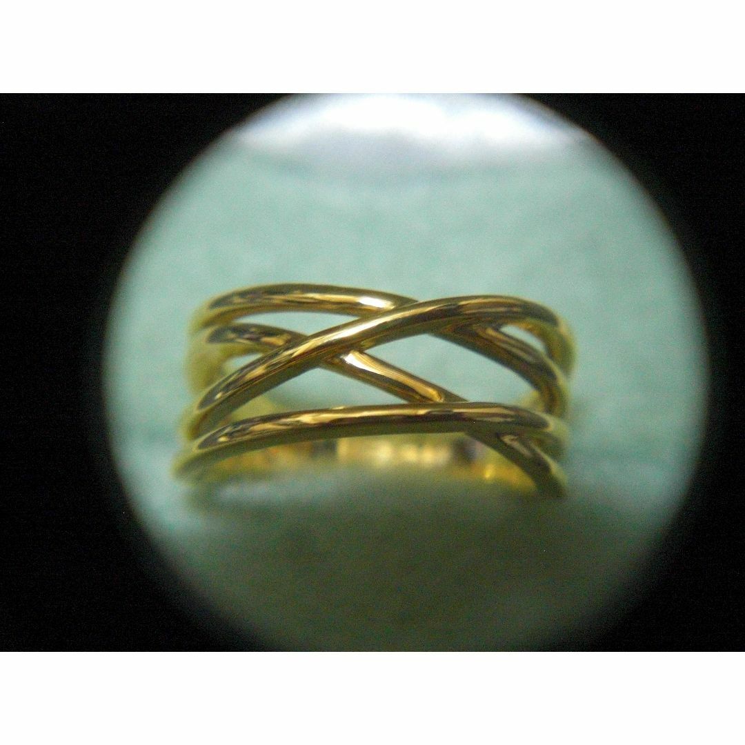 美品 パティエラ -Line- フリュ4連風リング ゴールド レディースのアクセサリー(リング(指輪))の商品写真