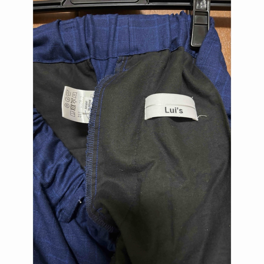 Lui's(ルイス)の【Lui's】チェック柄ワイドパンツ(スラックス) メンズのパンツ(スラックス)の商品写真