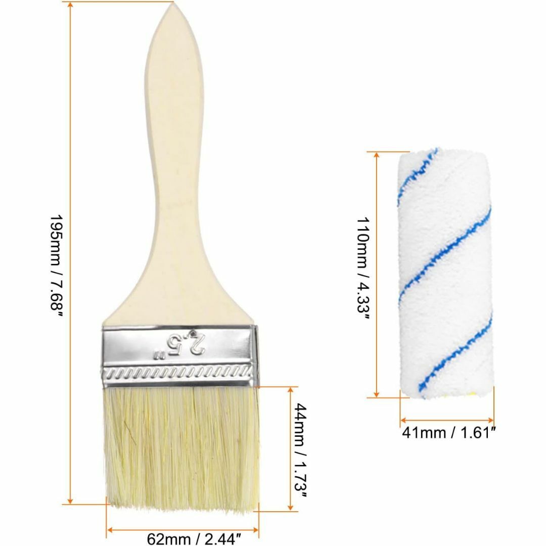 uxcell ペイントローラーキット 塗装用品ツール 205 mmプラスチックト スポーツ/アウトドアの自転車(工具/メンテナンス)の商品写真