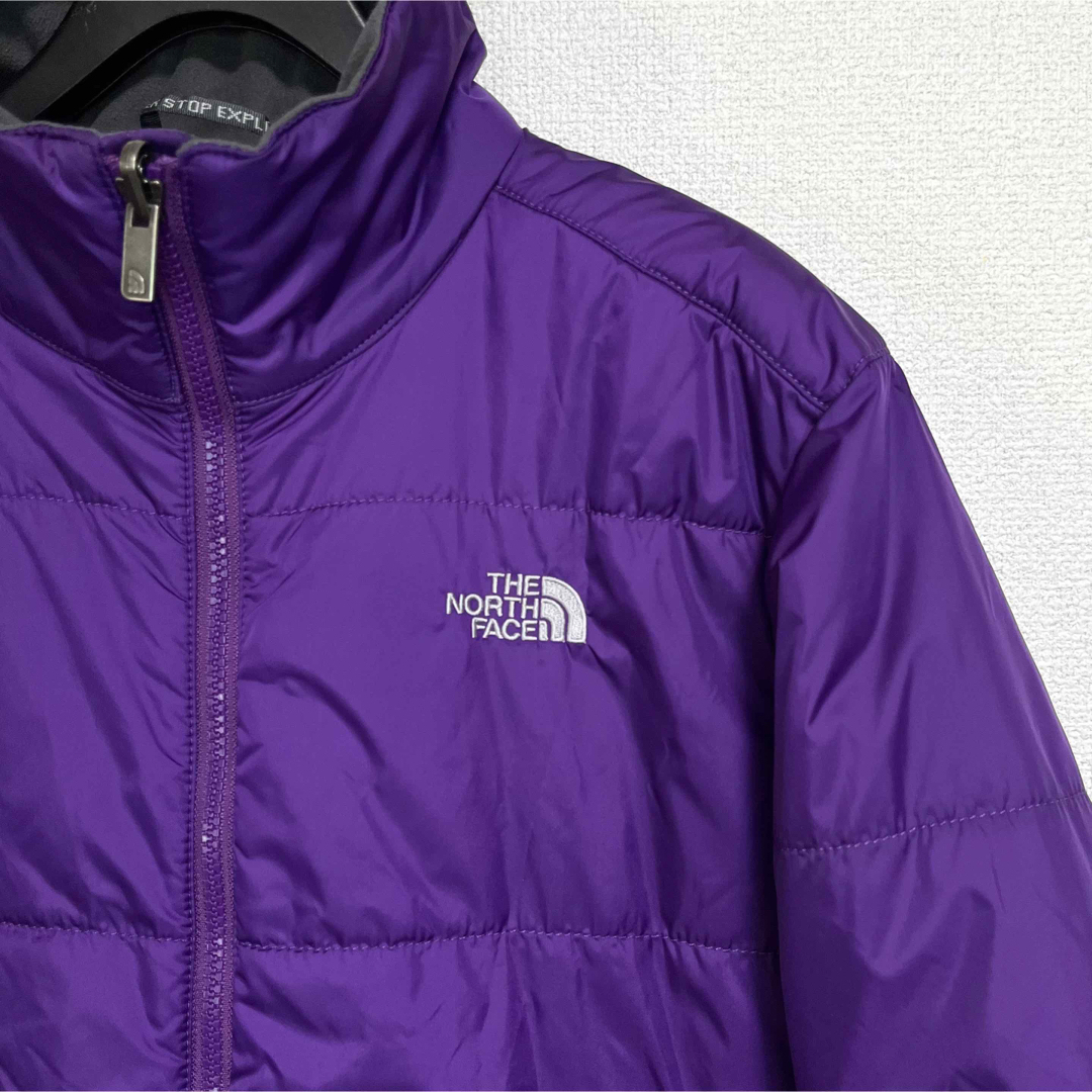 THE NORTH FACE(ザノースフェイス)の美品人気 ノースフェイス 中綿ジャケット レディースL 軽量保温 ロゴ刺繍 レディースのジャケット/アウター(ブルゾン)の商品写真