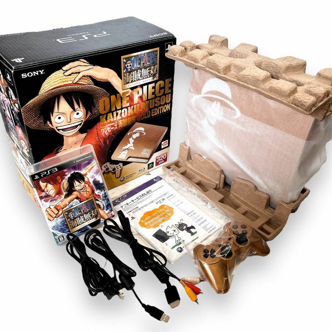 PlayStation3 - 【極美品】 PS3 ワンピース 本体 海賊無双 GOLD