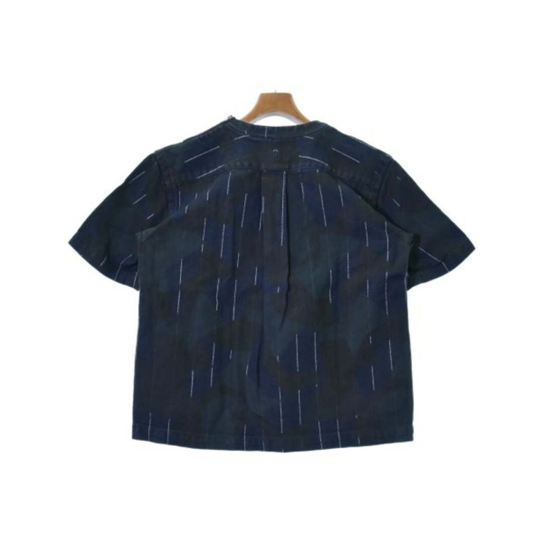 sacai - sacai サカイ カジュアルシャツ 3(L位) 紺xグレーx緑系等(総柄