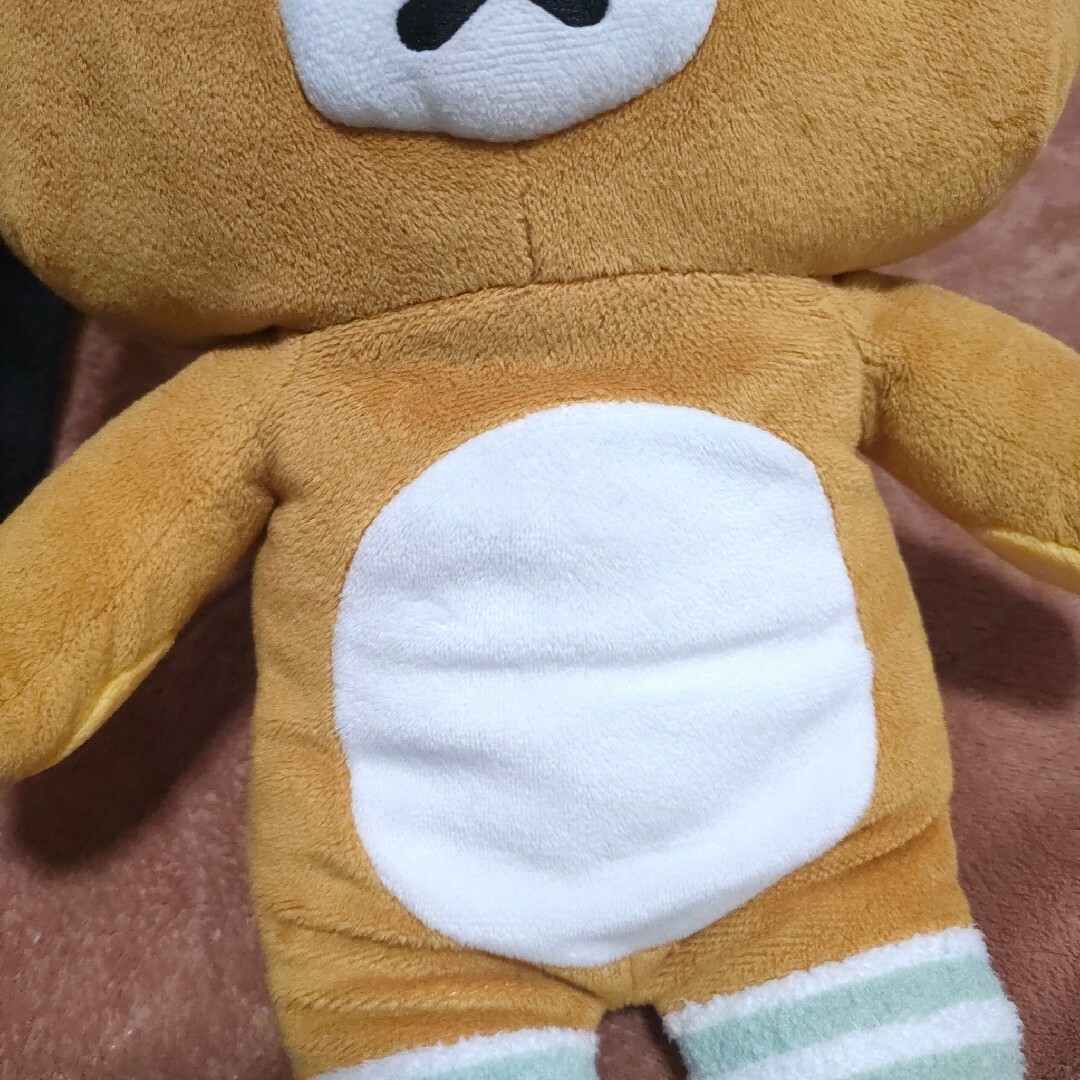 リラックマ(リラックマ)のリラックマ ぬいぐるみ サンエックス Rilakkuma San-X 靴下 非売 エンタメ/ホビーのおもちゃ/ぬいぐるみ(キャラクターグッズ)の商品写真