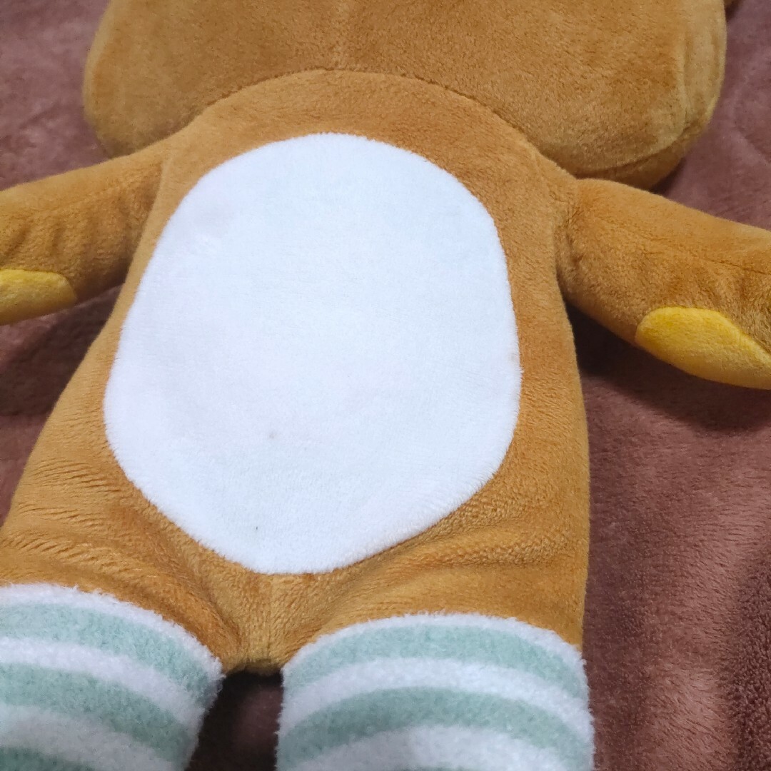 リラックマ(リラックマ)のリラックマ ぬいぐるみ サンエックス Rilakkuma San-X 靴下 非売 エンタメ/ホビーのおもちゃ/ぬいぐるみ(キャラクターグッズ)の商品写真