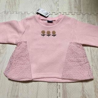 ベビー服　キッズ服　トレーナー　長袖　ピンク(Tシャツ/カットソー)