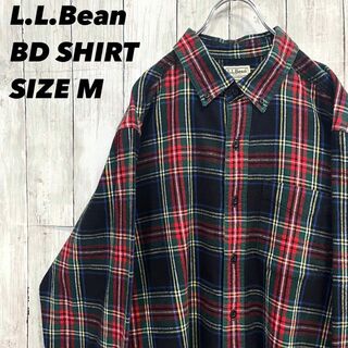 エルエルビーン(L.L.Bean)のアメリカ古着L.L.B eanエルエルビーン　長袖チェック柄BDネルシャツ　M(シャツ)