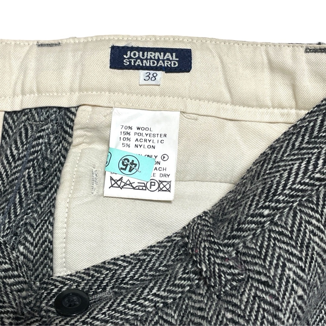 JOURNAL STANDARD(ジャーナルスタンダード)のJOURNAL STANDARD ヘリンボーン クロップド パンツ M サイズ レディースのパンツ(クロップドパンツ)の商品写真