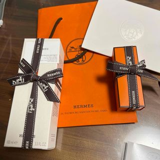 エルメス(Hermes)のエルメス新品バック付きルージュエルメス色なしとハンドクリームセット(口紅)