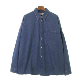 マルニ(Marni)のMARNI マルニ カジュアルシャツ 46(M位) 青(デニム) 【古着】【中古】(シャツ)