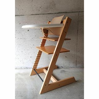 ストッケ(Stokke)の【美品】ストッケ　トリップトラップSN.3～　ベビーセット＆トレイ付(その他)