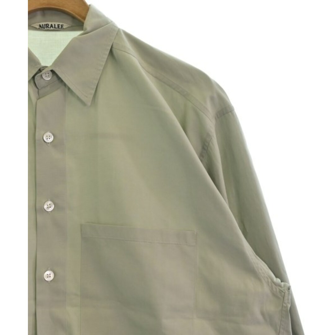 AURALEE オーラリー カジュアルシャツ 4(M位) 緑