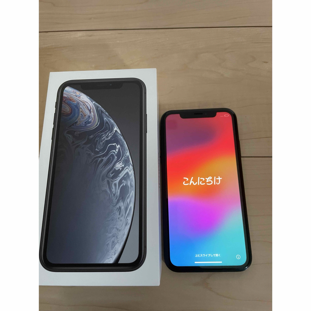 iphone XR Black 64GB SIMフリースマートフォン/携帯電話