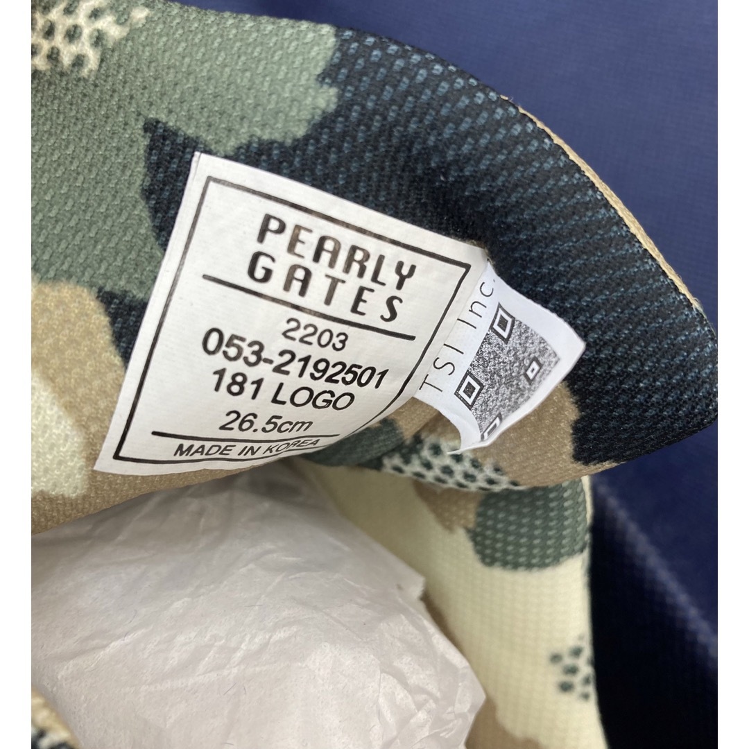 PEARLY GATES - 新品 パーリーゲイツ カモ柄 ローカットゴルフシューズ