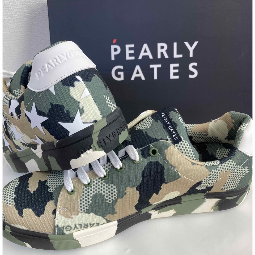 PEARLY GATES - 新品 パーリーゲイツ カモ柄 ローカットゴルフシューズ