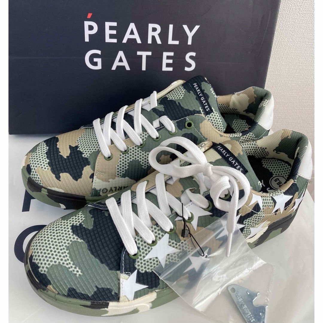 PEARLY GATES - 新品 パーリーゲイツ カモ柄 ローカットゴルフシューズ