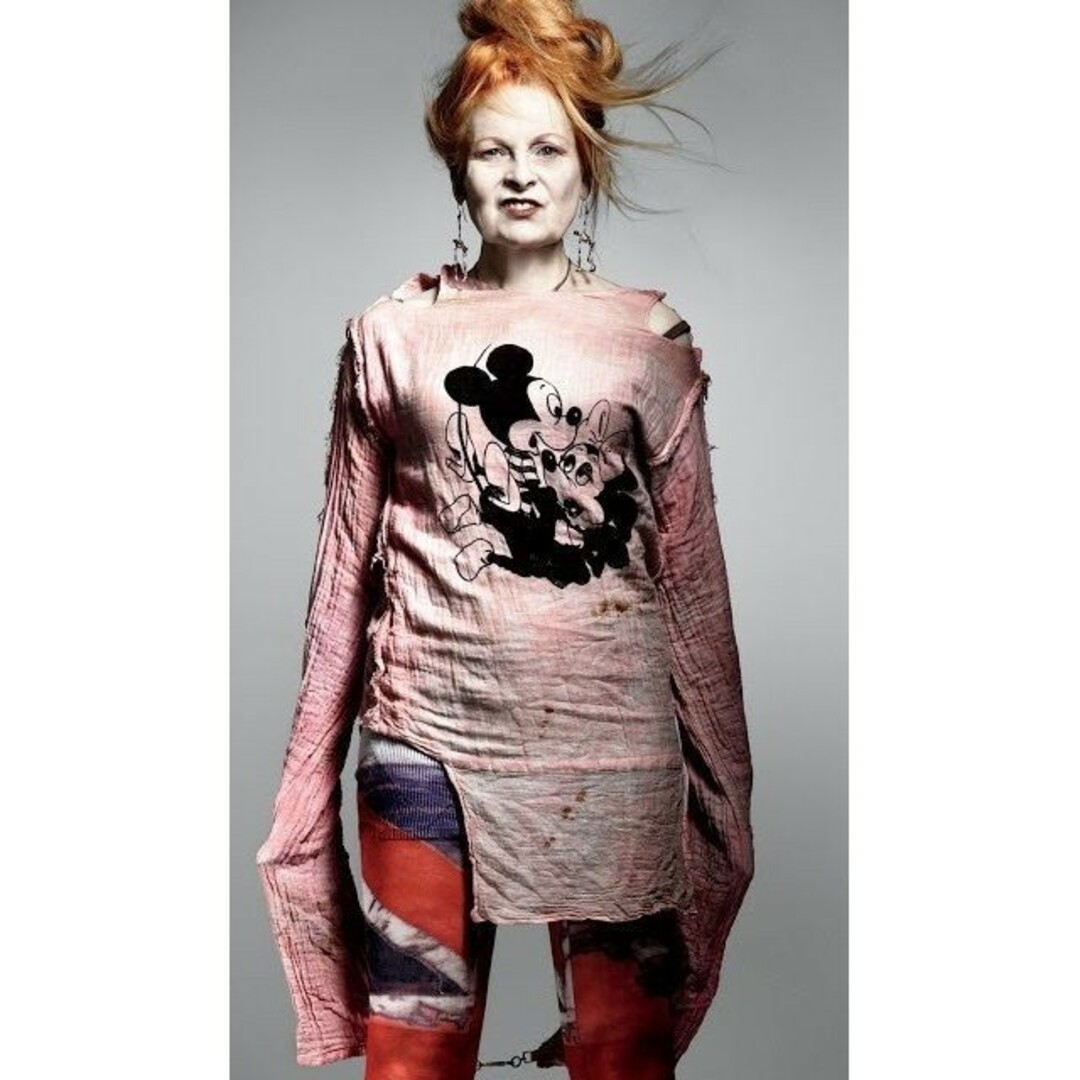 Vivienne Westwood(ヴィヴィアンウエストウッド)のくろちゃん様専用☆VivienneWestwood パールネックレス柄ロンT レディースのトップス(Tシャツ(長袖/七分))の商品写真