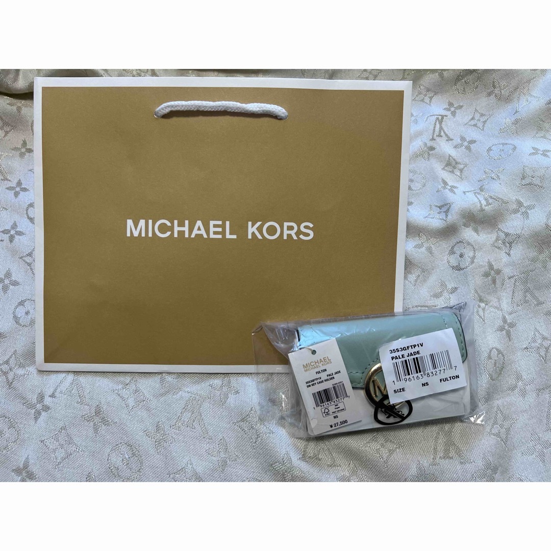 新品 MICHAEL KORS マイケルコース キーケース ミントブルー