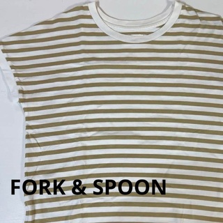 フォークアンドスプーン(FORK&SPOON)のFORK&SPOON フォークアンドスプーン　Tシャツ　ボーダー(Tシャツ(半袖/袖なし))