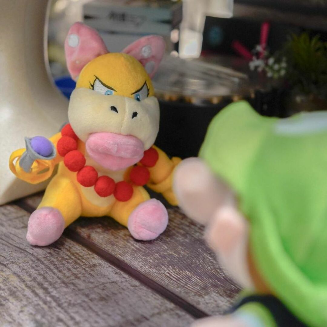 ぬいぐるみ ウェンディ コクッパ スーパーマリオ マリオ座杖20cm【現物撮影】 エンタメ/ホビーのおもちゃ/ぬいぐるみ(ぬいぐるみ)の商品写真