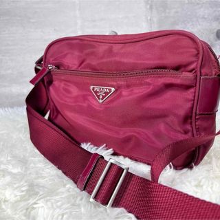 PRADA プラダ Re Edition テスート ショルダーバッグ レッド 1BH204 レディース【美品】