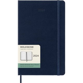 モレスキン(MOLESKINE)の【モレスキン】ウィークリー ハードカバー ラージ サファイアブルー【2024】(手帳)