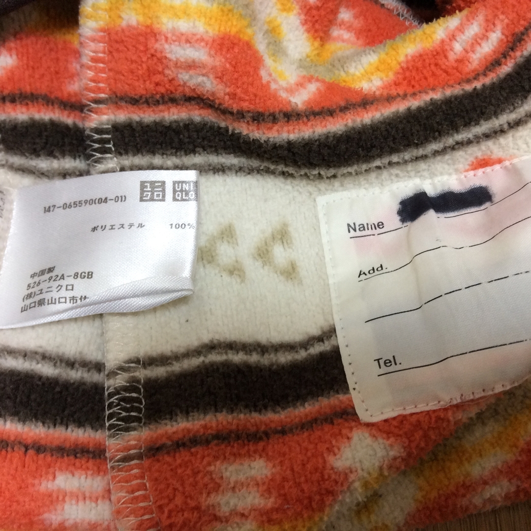 UNIQLO(ユニクロ)のUNIQLO MICRO FLEECE アウター⭐️140cm キッズ/ベビー/マタニティのキッズ服女の子用(90cm~)(ジャケット/上着)の商品写真