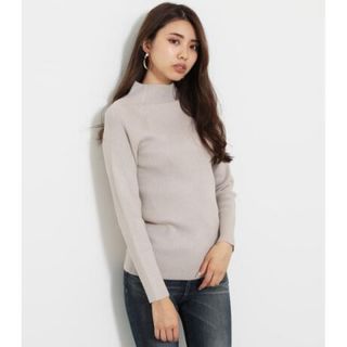 リエンダ(rienda)のウォッシャブルハイN RIB KNIT TOP ニット リブニット ハイネック(ニット/セーター)