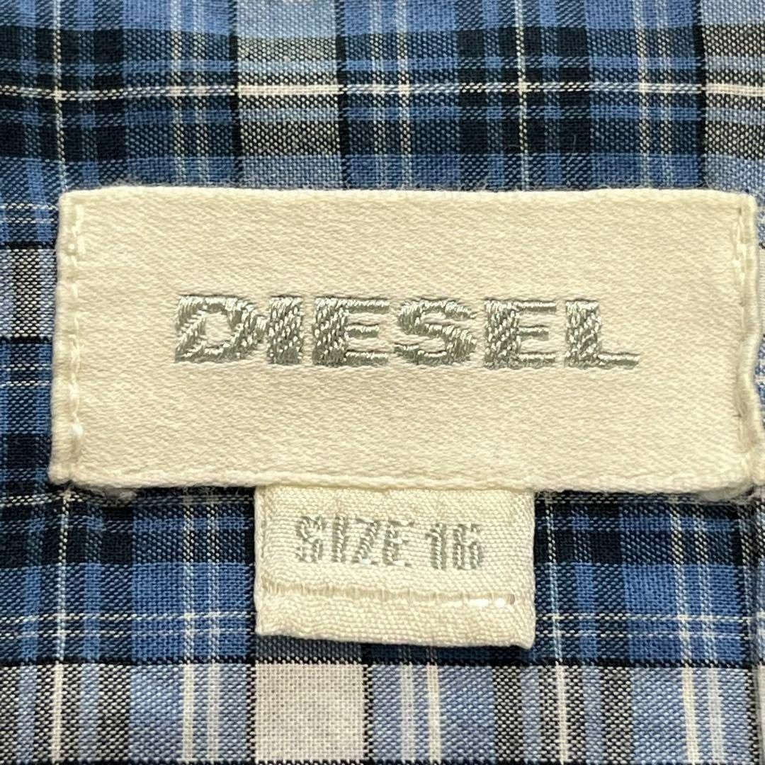 DIESEL(ディーゼル)の【ディーゼルキッズ】DIESEL　長袖シャツ　チェックシャツ　サイズ16 キッズ/ベビー/マタニティのキッズ服男の子用(90cm~)(ブラウス)の商品写真