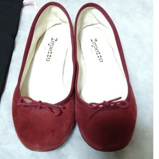 レペット(repetto)のレペット　バレエシューズ　やぎ革　バーガンディ(バレエシューズ)