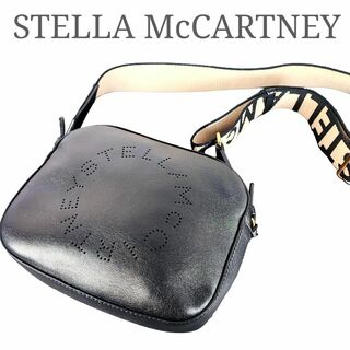 ステラマッカートニー(Stella McCartney)の【美品】ステラマッカートニー カメラバッグ ショルダーバッグ ブラック(ショルダーバッグ)
