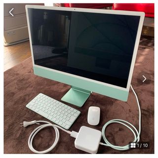 マック(Mac (Apple))の超美品　iMac アップル　24インチ　パソコン(デスクトップ型PC)