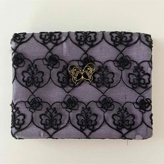 アナスイ(ANNA SUI)のANNA SUI🦋ティッシュポーチ💜2ヶ所ファスナーポケット付✨(ポーチ)