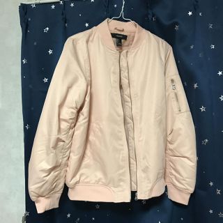 フォーエバートゥエンティーワン(FOREVER 21)のf21 ピンクブルゾン MA-1(ブルゾン)