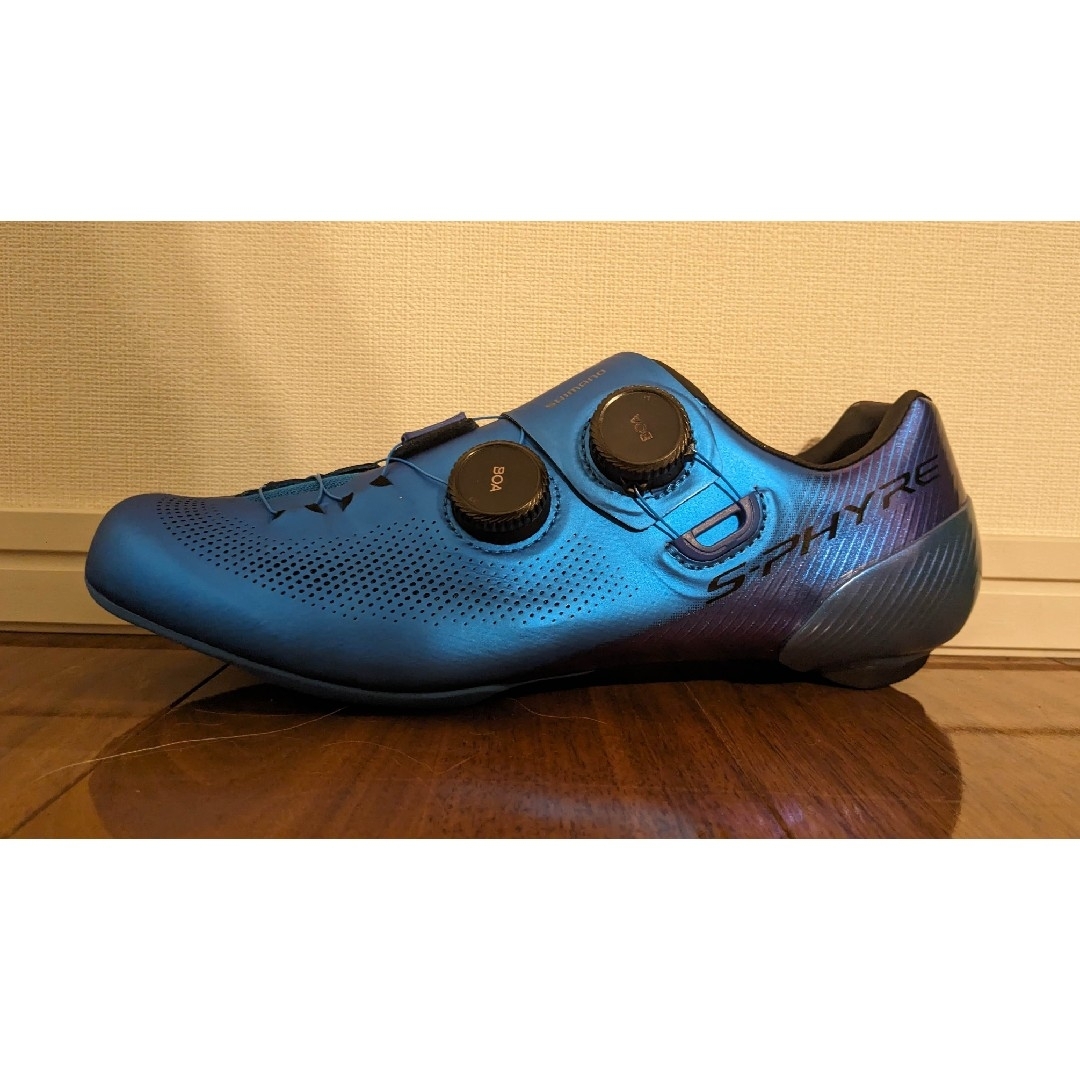 SHIMANO(シマノ)の【ほぼ新品】シマノ SH-RC903 S-PHYRE 26.2ワイド　ブルー スポーツ/アウトドアの自転車(ウエア)の商品写真