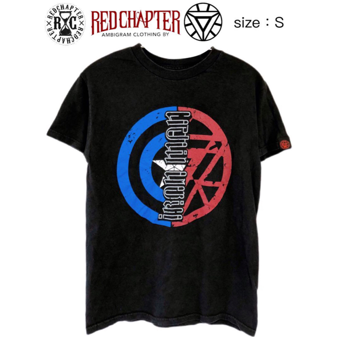 MARVEL(マーベル)のREDCHAPTER　IRON MAN　Tシャツ　S　黒　USA古着 メンズのトップス(Tシャツ/カットソー(半袖/袖なし))の商品写真